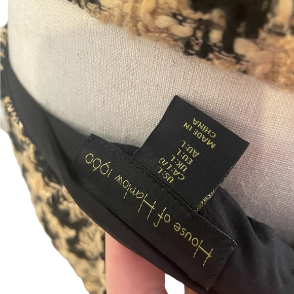 HOUSE OF HARLOW REVOLVE Tweed Houndstooth Academia Clueless Crop Top Skirt Set - Picture 11 of 15